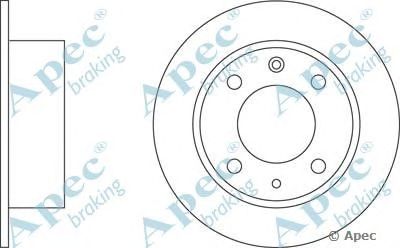 APEC BRAKING dsk135 -  Тормозной диск